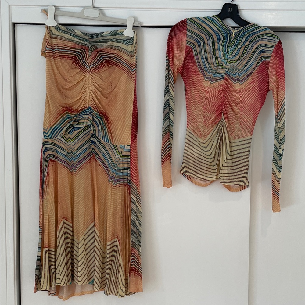 Ulla Johnson 2 Pc Chevron Pattern Maxi Dress - image 8